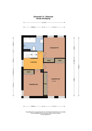 Floorplan - Dauwnetel 13, 7577 AG Oldenzaal