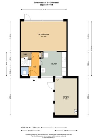 Floorplan - Zwaluwstraat 5, 7574 TE Oldenzaal