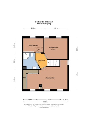 Floorplan - Oostwal 25, 7571 CR Oldenzaal