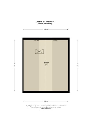 Floorplan - Oostwal 25, 7571 CR Oldenzaal