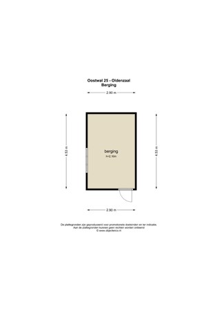 Floorplan - Oostwal 25, 7571 CR Oldenzaal