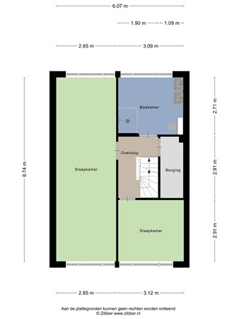 Floorplan - Johanna van Burenlaan 217, 7576 AT Oldenzaal
