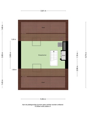 Floorplan - Johanna van Burenlaan 217, 7576 AT Oldenzaal