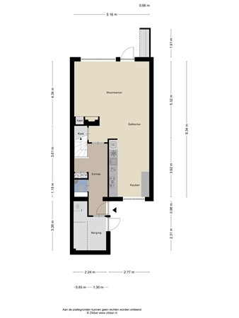 Floorplan - Engelwortel 64, 7577 EG Oldenzaal