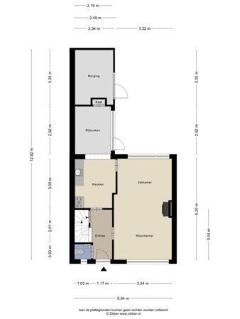 Floorplan - Stakenkamplaan 59, 7574 CB Oldenzaal