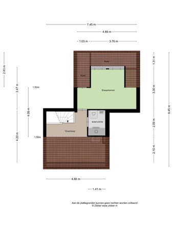 Floorplan - Morslaan 40, 7576 CV Oldenzaal