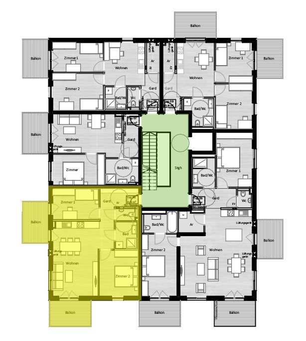 mediumsize floorplan