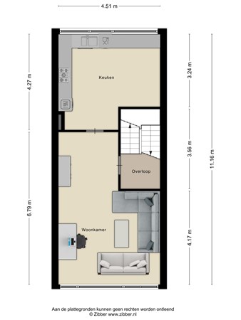 Kantershof 369, 1104 GV Amsterdam - 444431_2D_Eerste_Verdieping_Kantershof_369_Amsterdam_02.jpg