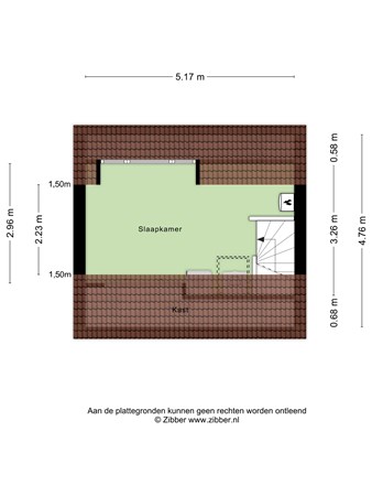 Hendrik Hosstraat 161, 1106 ZM Amsterdam - 448133_2D_Tweede_Verdieping_Hendrik_Hosstraat_161_Amsterdam_03.jpg