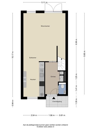 Talbotstraat 10, 1087 EM Amsterdam - 428187_2D_Begane_grond_Talbotstraat_10_Amsterdam_01.jpg