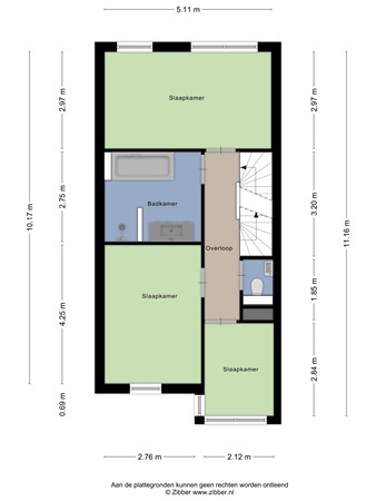 Talbotstraat 10, 1087 EM Amsterdam - 428187_2D_Eerste_verdieping_Talbotstraat_10_Amsterdam_02.jpg