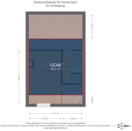Snelleveldstraat 54, 1107 VW Amsterdam - 2e Verdieping - markings.jpg