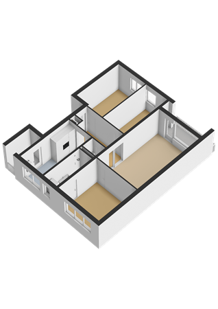 Aakstraat 191, 1034 BN Amsterdam - 3e Verdieping - 3D.png