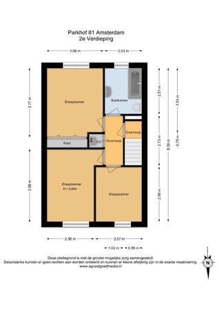 Parkhof 81, 1106 SZ Amsterdam - 2e Verdieping - 2D.jpg