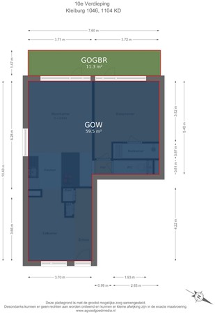Kleiburg 1046, 1104 EA Amsterdam - 