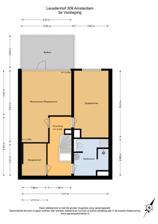 Leusdenhof 309, 1108 DP Amsterdam - 5e Verdieping - 2D.jpg