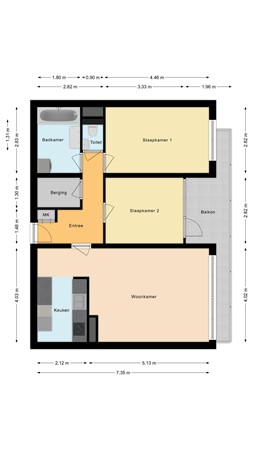 Leerdamhof 168, 1108 BP Amsterdam - Leerdamhof 168 Funda plattegrond.jpg