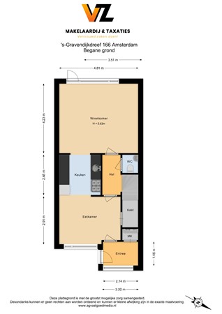 's-Gravendijkdreef 166, 1103 SE Amsterdam - Begane grond - 2D.jpg