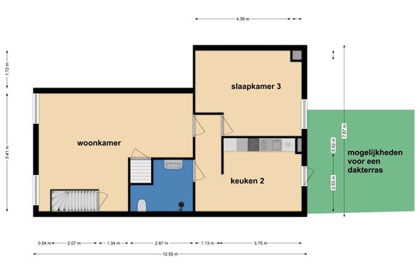 Polderstraat 18, 4731 JH Oudenbosch - eerste verdieping Polderstraat 18 Oudenbosch.jpg