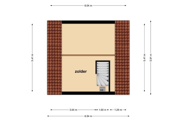 Polderstraat 18, 4731 JH Oudenbosch - zolder Polderstraat 18 Oudenbosch.jpg