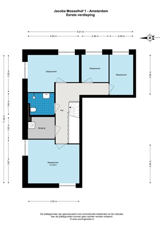 Jacoba Mosselhof 1, 1065 WB Amsterdam - Jacoba Mosselhof 1 - Amsterdam - 1e_verdieping - 2D.jpg