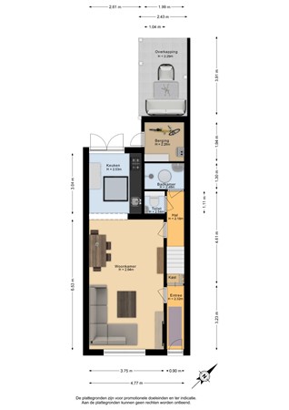 St. Janskerkstraat 129, 6822 EK Arnhem - Begane grond - 2D.jpg