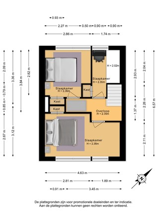St. Janskerkstraat 129, 6822 EK Arnhem - Eerste verdieping - 2D.jpg