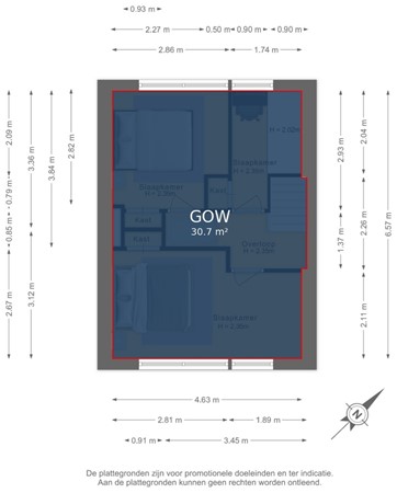 St. Janskerkstraat 129, 6822 EK Arnhem - Eerste verdieping - markings.jpg