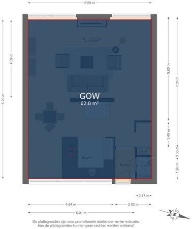 Zonegge 17 27, 6903 GP Zevenaar - Begane grond - markings.jpg