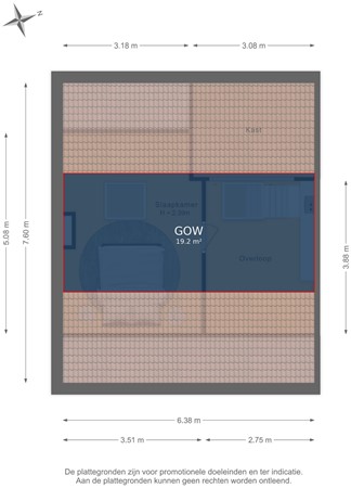 Schievestraat 5, 6901 GG Zevenaar - Tweede verdieping - markings.jpg