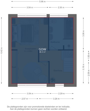 Kerkstraat 33, 6987 AA Giesbeek - Eerste verdieping - markings.jpg
