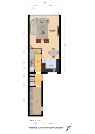Leeuwerikstraat 15, 6921 KL Duiven - Begane grond - 2D.jpg