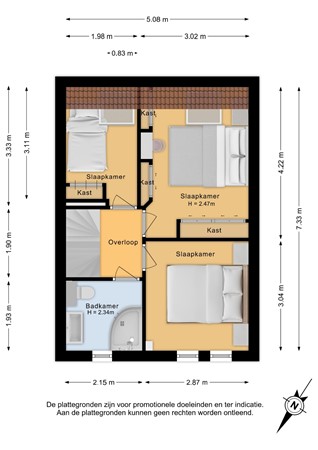 Leeuwerikstraat 15, 6921 KL Duiven - Eerste verdieping - 2D.jpg