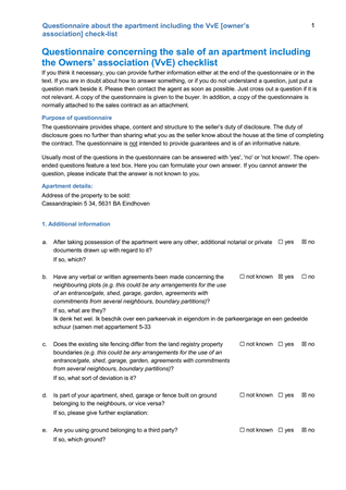 Brochure preview - Part 2 - Questionnaire about the apartment including the VvE owners association check-list.pdf