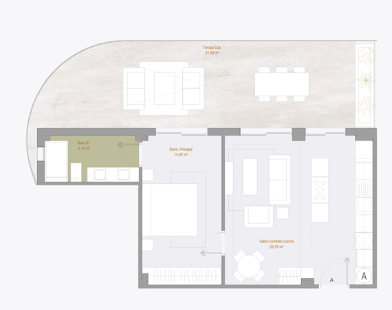 Avenida Bernardo de Gálvez 1, 29680 Estepona - plattegrond appartement block 6 portal 11 1a.png