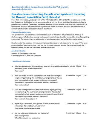 Brochure preview - Part 2 - Questionnaire about the apartment including the VvE owners association check-list.pdf