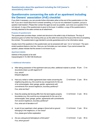 Brochure preview - Part 2 - Questionnaire about the apartment including the VvE owners association check-list.pdf