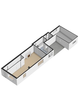 Middenstraat 23, 4153 AC Beesd - Middenstraat 23 - Begane grond - 3D.jpg