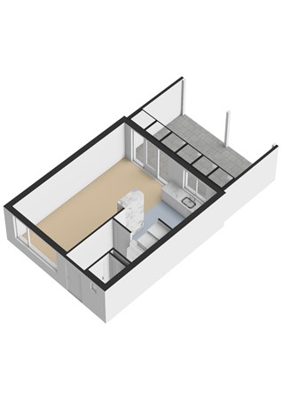 Wethouder Klerkstraat 25, 4153 VH Beesd - Wethouder Klerkstraat 25 - Begane grond - 3D.jpg