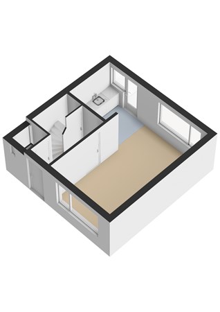 Wilhelminastraat 30A, 4153 BC Beesd - Wilhelminastraat 30A_Begane grond_3D.jpg