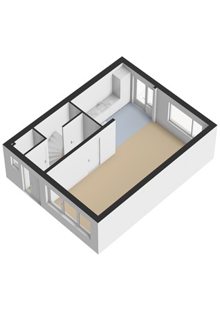 Lingestraat 9, 4157 GD Enspijk - Lingestraat 9 - Begane grond - 3D.jpg
