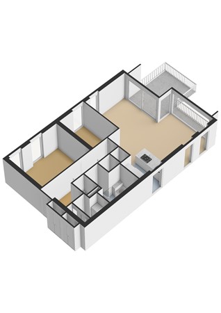 Stationsweg 73, 4141 HE Leerdam - Stationsweg 73 - Appartement - 3D.jpg