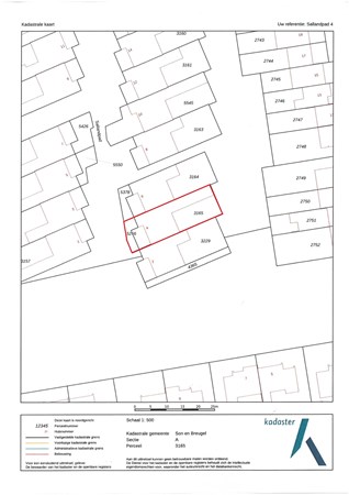 Sallandpad 4, 5691 LW Son en Breugel - Kaart voor brochure.jpg