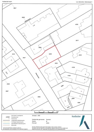 Akkerstraat 4, 5674 RS Nuenen - Kadastrale kaart voor brochure.jpg