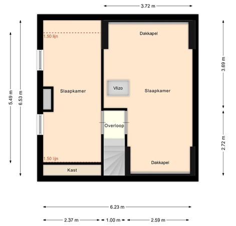 Eeuw Driessestraat 4, 5674 TN Nuenen - Eerste verdieping Eeuw Driessestraat 4.jpg