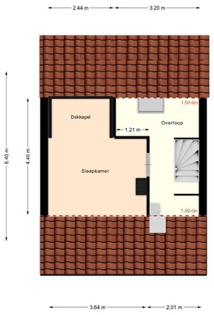 de Bontstraat 55, 5691 ST Son en Breugel - Tweede verdieping De Bontstraat 55.jpg