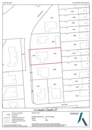 Stokroosstraat 5, 5691 SN Son en Breugel - Kaart voor brochure.jpg