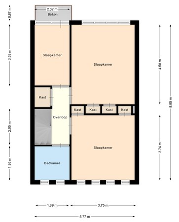 St Jorislaan 5, 5614 AA Eindhoven - Eerste etage St. Jorislaan 5.jpg