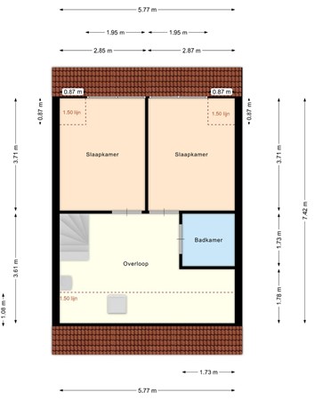 St Jorislaan 5, 5614 AA Eindhoven - Tweede etage St. Jorislaan 5.jpg