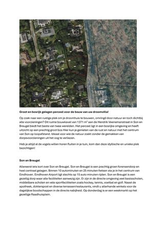 Brochure preview - BROCHURE  tekst ; Groot en bosrijk gelegen perceel voor de bouw van uw droomvilla.pdf